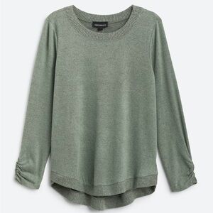 FORTUNE + IVY
Amalia Olive Heather Green L/S Women’s Knit Top sz Medium